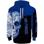 air force falcons sugar skull blue black hoodie best selling