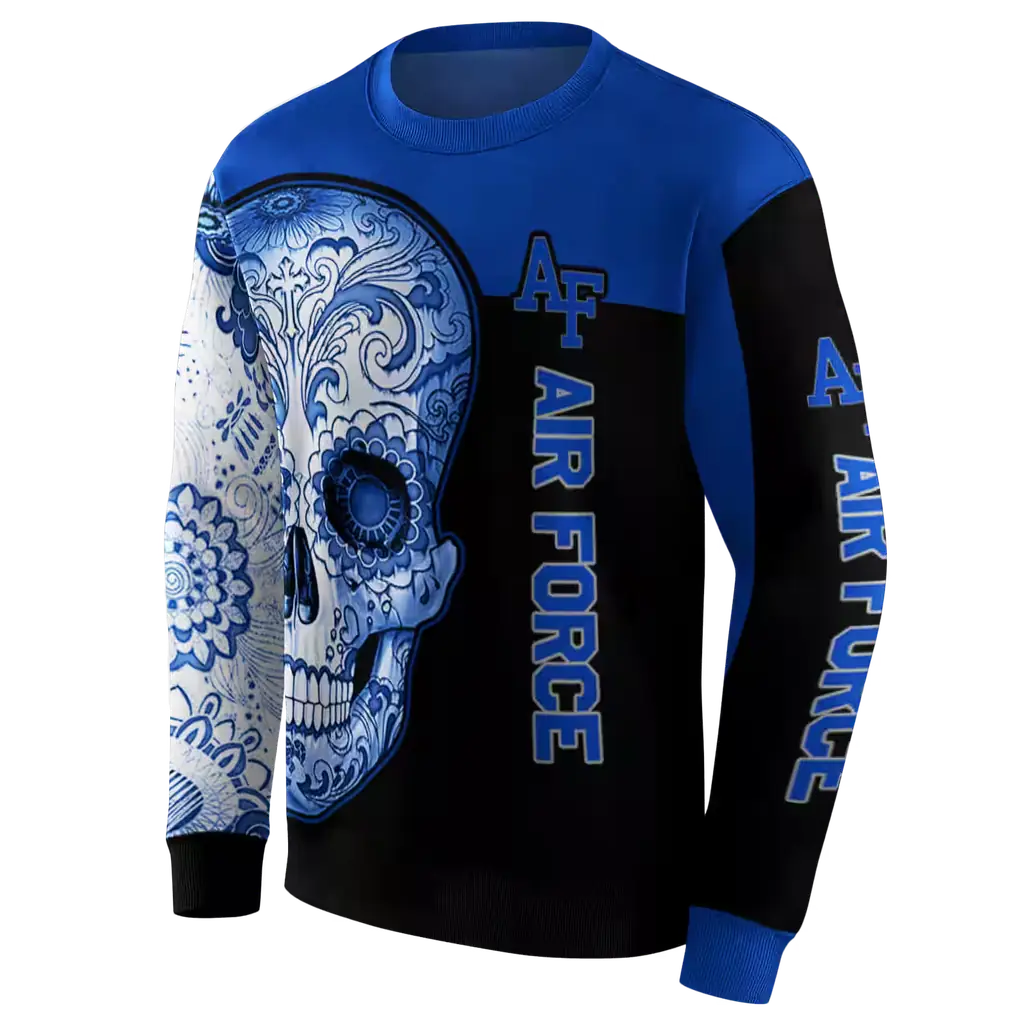 air force falcons sugar skull blue black hoodie new arrival air force falcons sugar skull blue black hoodie new arrival