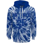 air force falcons tie dye pattern blue hoodie best selling