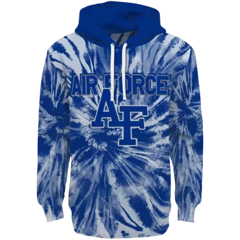 air force falcons tie dye pattern blue hoodie best selling
