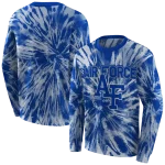 air force falcons tie dye pattern blue hoodie best selling