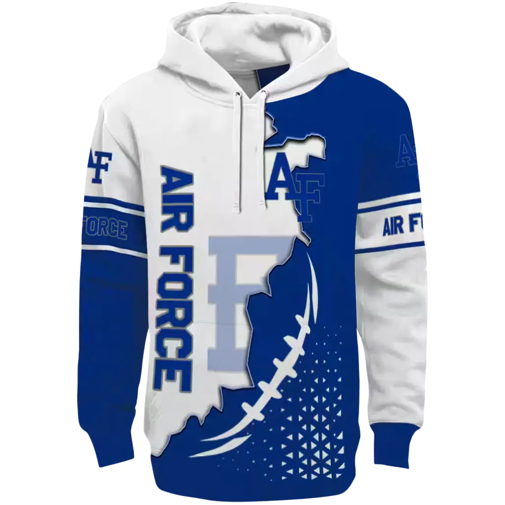 air force falcons triangular pattern blue white hoodie best selling air force falcons triangular pattern blue white hoodie best selling