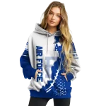 air force falcons triangular pattern blue white hoodie best selling