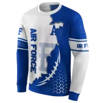 air force falcons triangular pattern blue white hoodie best selling