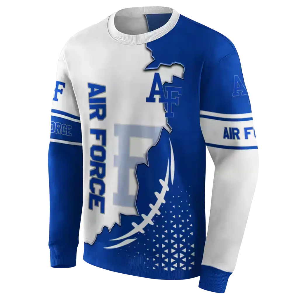 air force falcons triangular pattern blue white hoodie new arrival air force falcons triangular pattern blue white hoodie new arrival