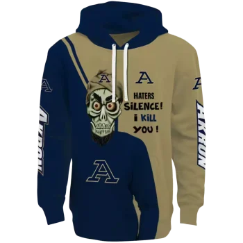 akron zips achmed skull blue hoodie best selling