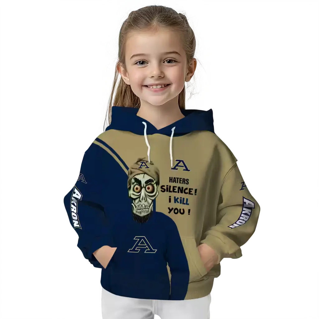 akron zips achmed skull blue hoodie top rated akron zips achmed skull blue hoodie top rated