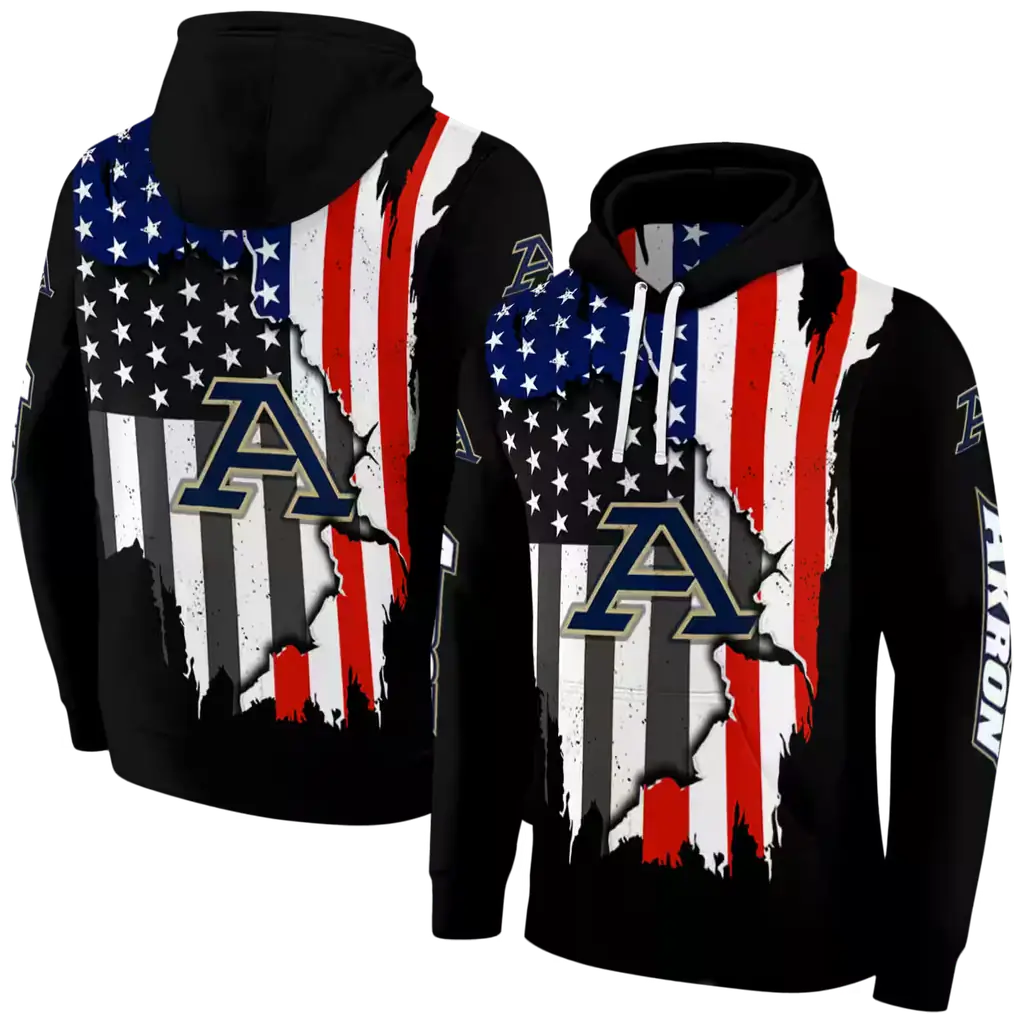 akron zips american pride black hoodie fashion forward akron zips american pride black hoodie fashion forward