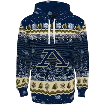 akron zips christmas trees blue hoodie best selling