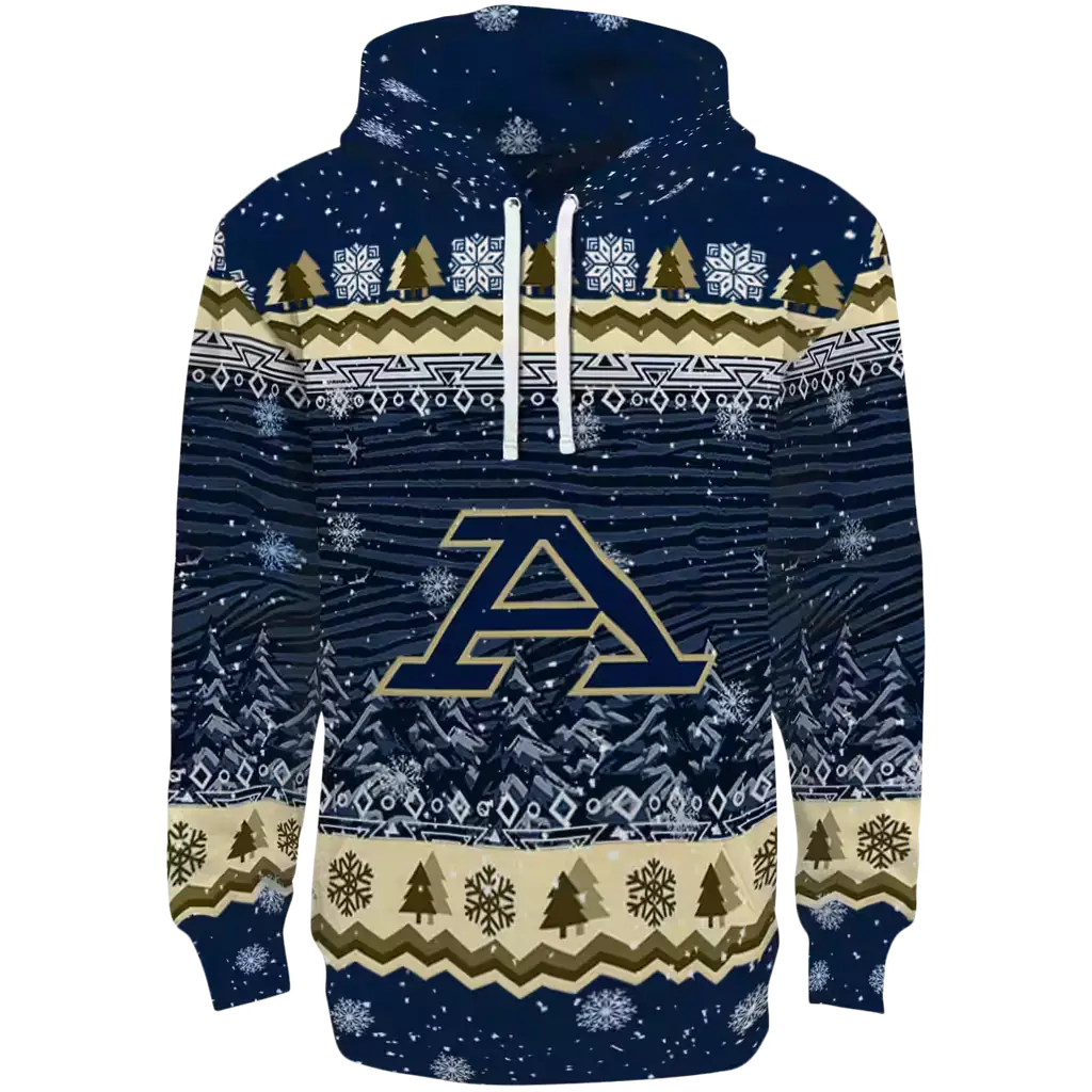 akron zips christmas trees blue hoodie best selling akron zips christmas trees blue hoodie best selling