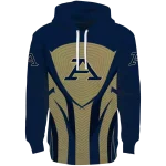 akron zips concentric lines blue black hoodie best selling