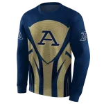 akron zips concentric lines blue black hoodie best selling