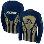 akron zips concentric lines blue black hoodie best selling