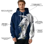 akron zips dynamic slash blue white hoodie best selling