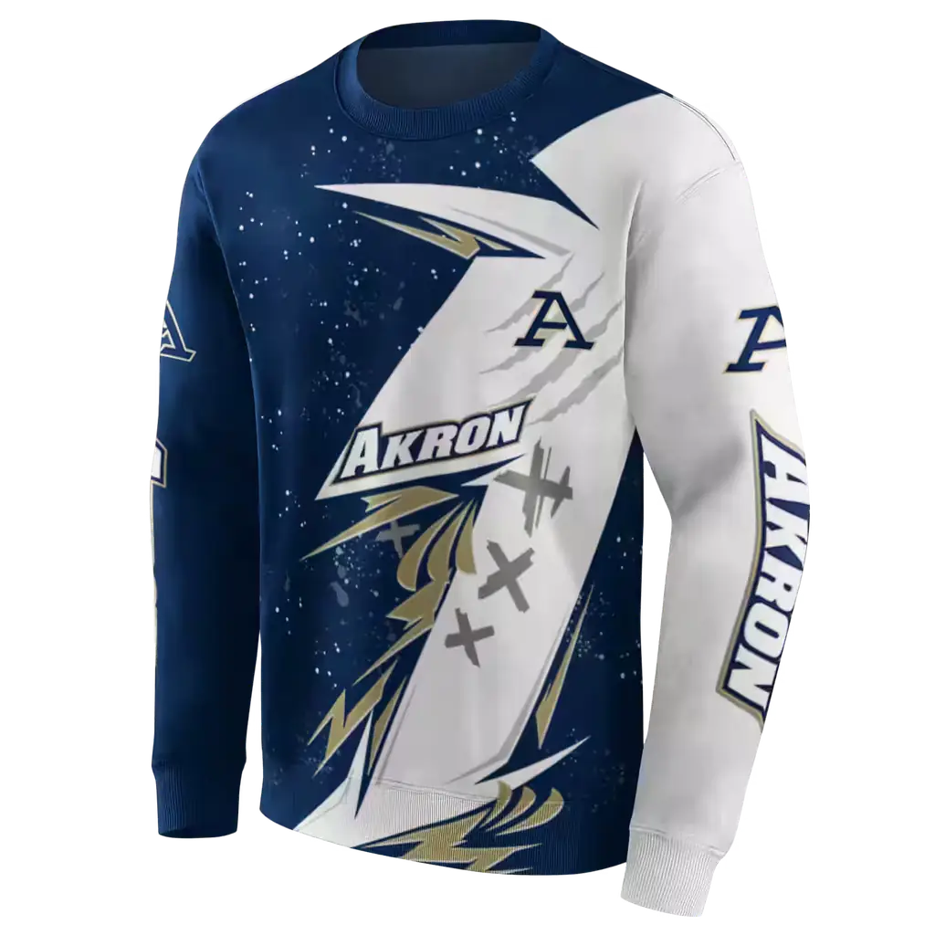 akron zips dynamic slash blue white hoodie new arrival akron zips dynamic slash blue white hoodie new arrival
