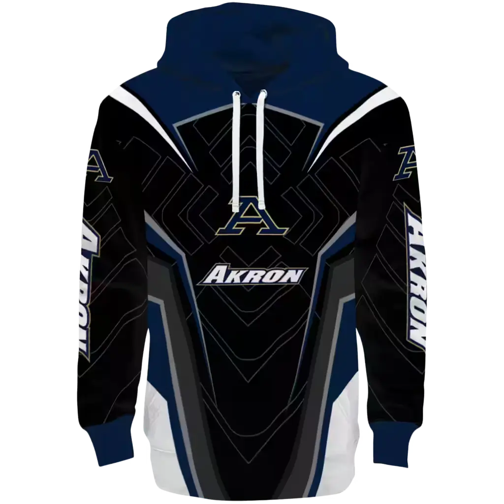 akron zips futuristic pattern blue black hoodie best selling akron zips futuristic pattern blue black hoodie best selling