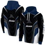 akron zips futuristic pattern blue black hoodie best selling