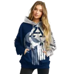 akron zips graphic punisher blue white hoodie best selling