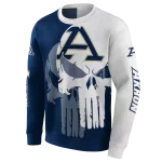 akron zips graphic punisher blue white hoodie best selling
