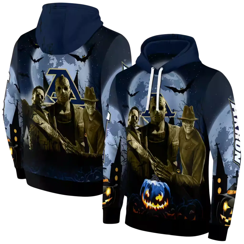 akron zips halloween vibes blue black hoodie fashion forward akron zips halloween vibes blue black hoodie fashion forward