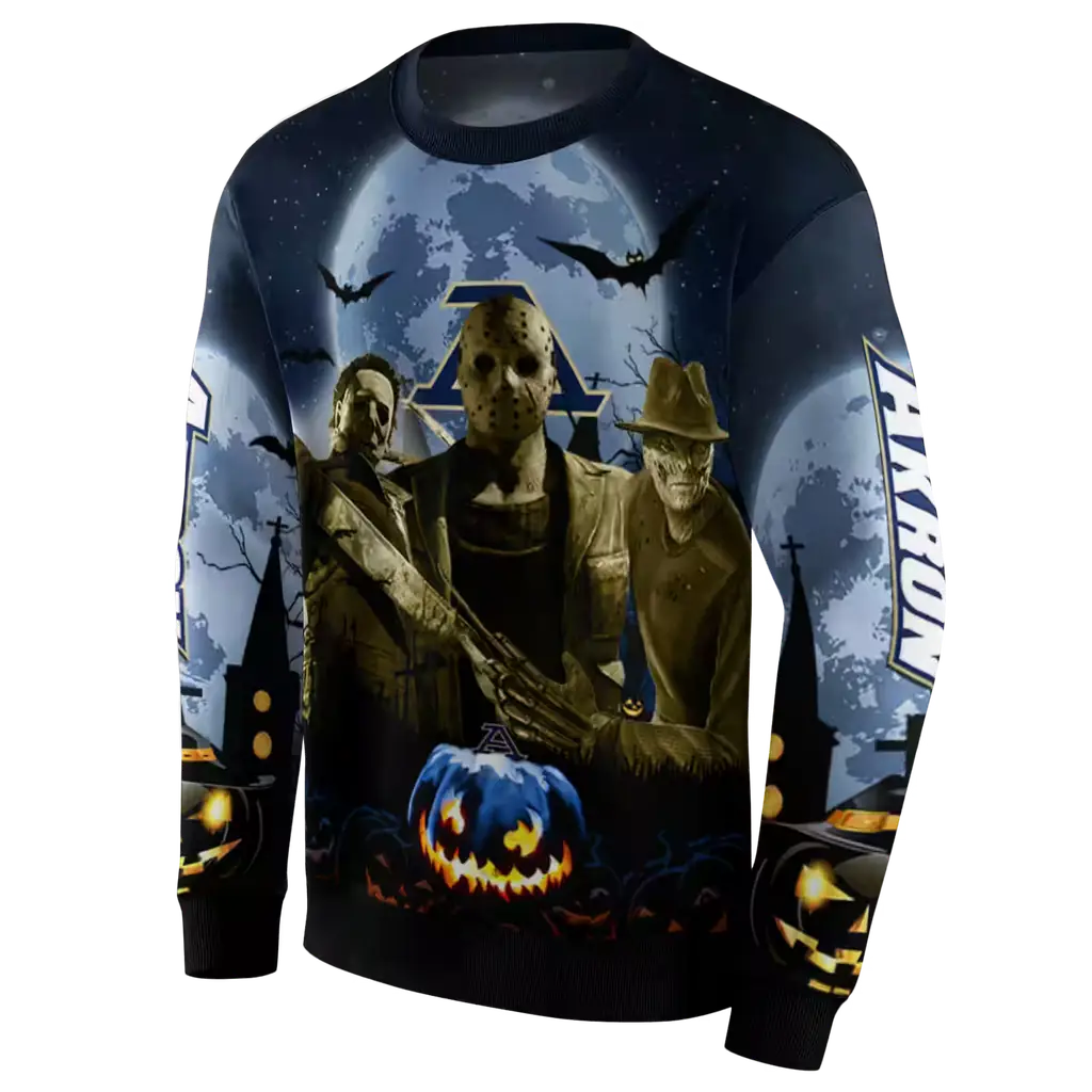 akron zips halloween vibes blue black hoodie new arrival akron zips halloween vibes blue black hoodie new arrival