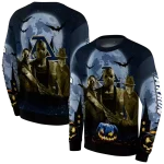 akron zips halloween vibes blue black hoodie best selling