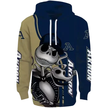 akron zips jack skellington blue hoodie best selling