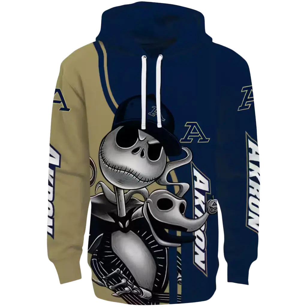 akron zips jack skellington blue hoodie best selling akron zips jack skellington blue hoodie best selling