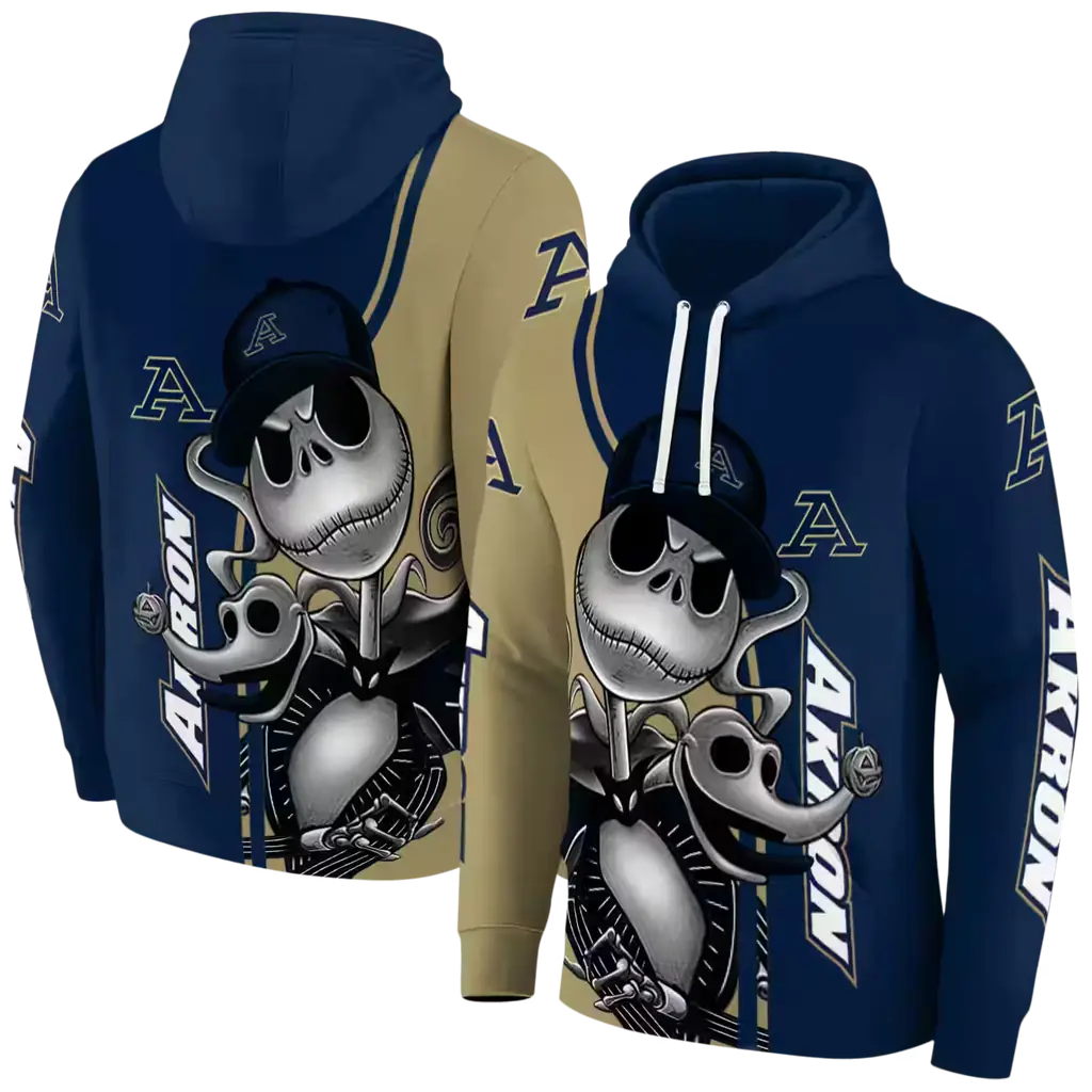 akron zips jack skellington blue hoodie fashion forward akron zips jack skellington blue hoodie fashion forward