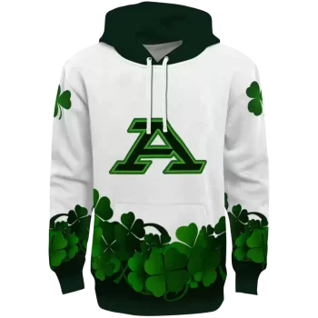 akron zips lucky motif white green hoodie best selling