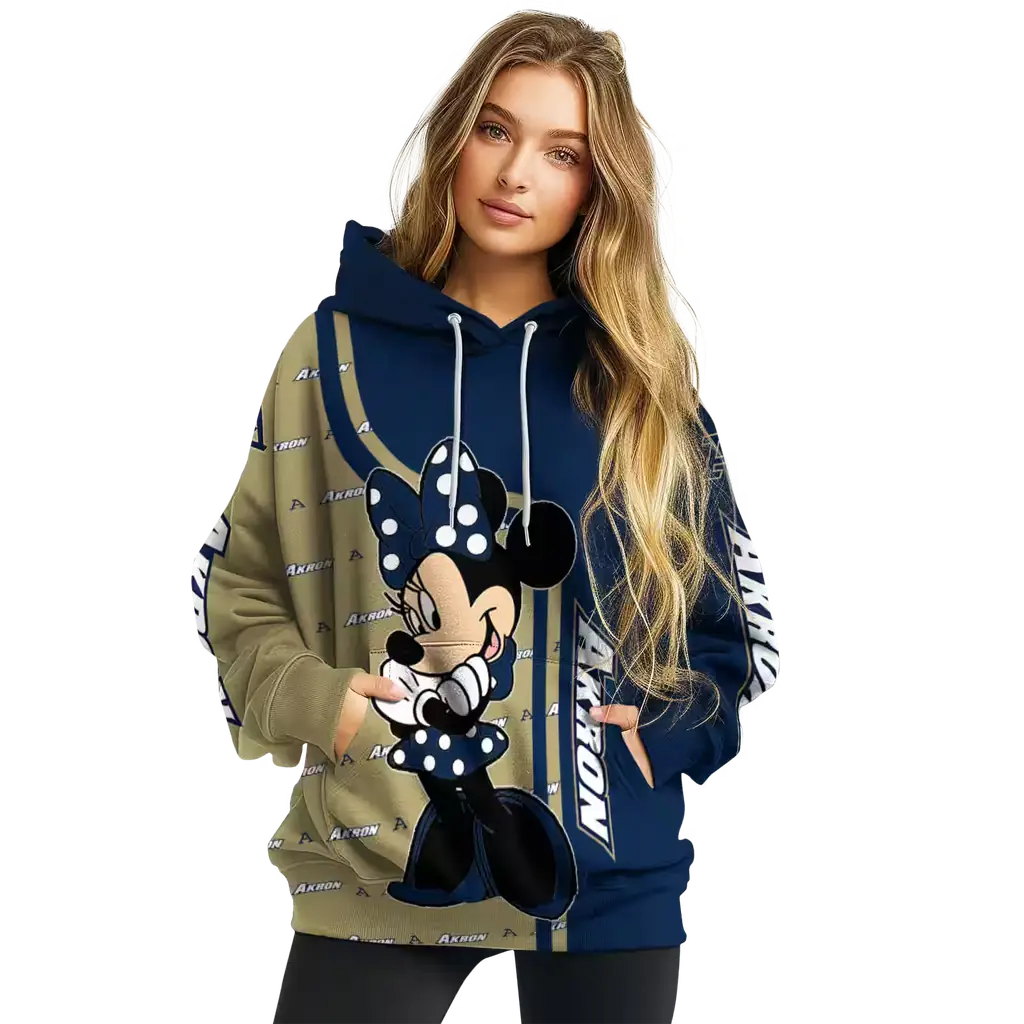 akron zips minnie mouse blue hoodie high quality akron zips minnie mouse blue hoodie high quality