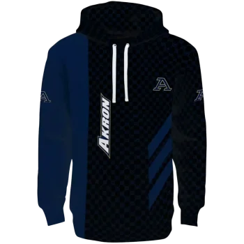 akron zips monogram pattern blue hoodie best selling