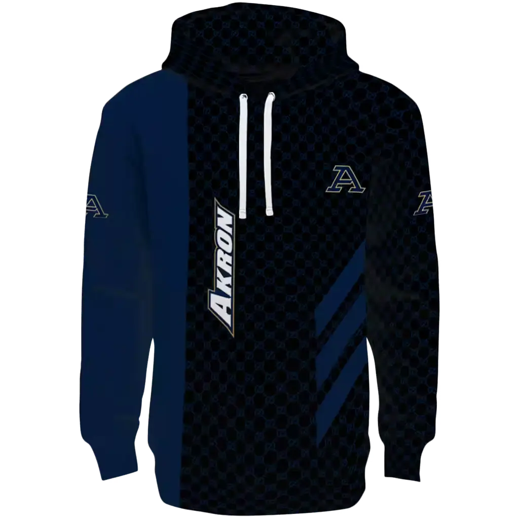 akron zips monogram pattern blue hoodie best selling akron zips monogram pattern blue hoodie best selling