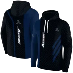 akron zips monogram pattern blue hoodie best selling