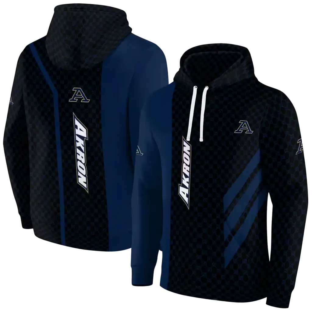 akron zips monogram pattern blue hoodie fashion forward akron zips monogram pattern blue hoodie fashion forward