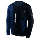 akron zips monogram pattern blue hoodie best selling