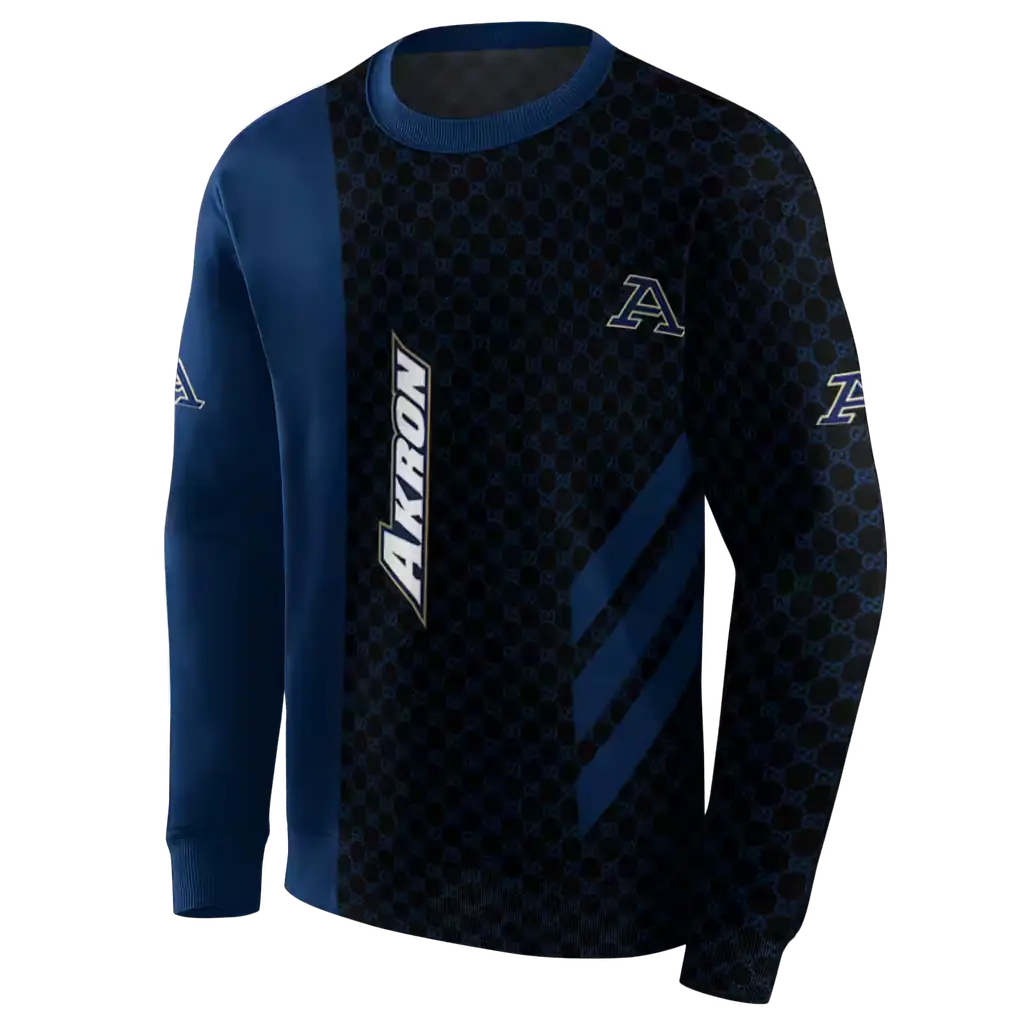 akron zips monogram pattern blue hoodie new arrival akron zips monogram pattern blue hoodie new arrival