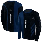 akron zips monogram pattern blue hoodie best selling