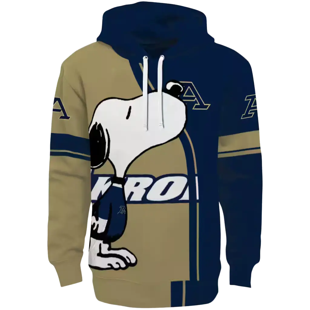 akron zips playful snoopy blue hoodie best selling akron zips playful snoopy blue hoodie best selling
