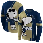 akron zips playful snoopy blue hoodie best selling
