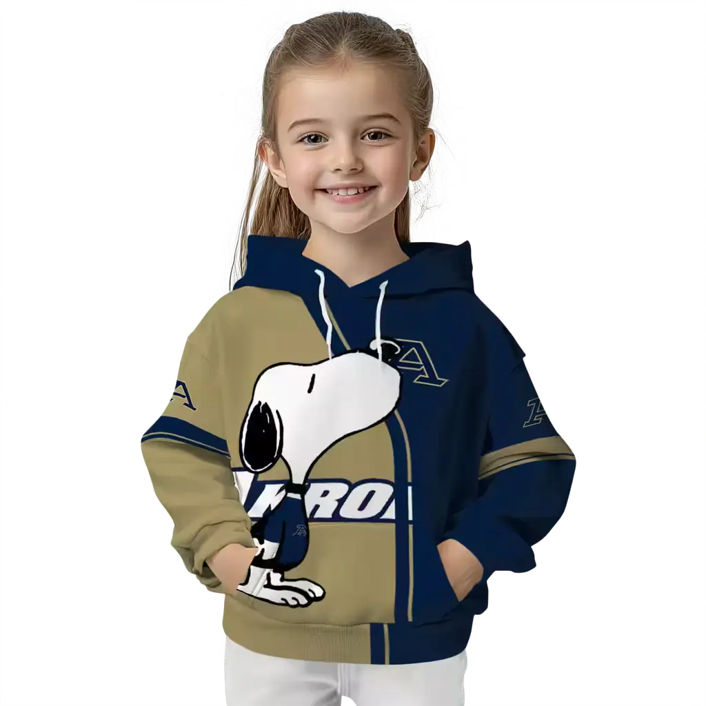 akron zips playful snoopy blue hoodie top rated akron zips playful snoopy blue hoodie top rated