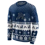 akron zips reindeer motif blue hoodie best selling
