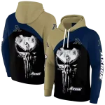 akron zips skull punisher gold black hoodie best selling