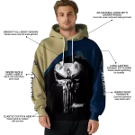 akron zips skull punisher gold black hoodie best selling