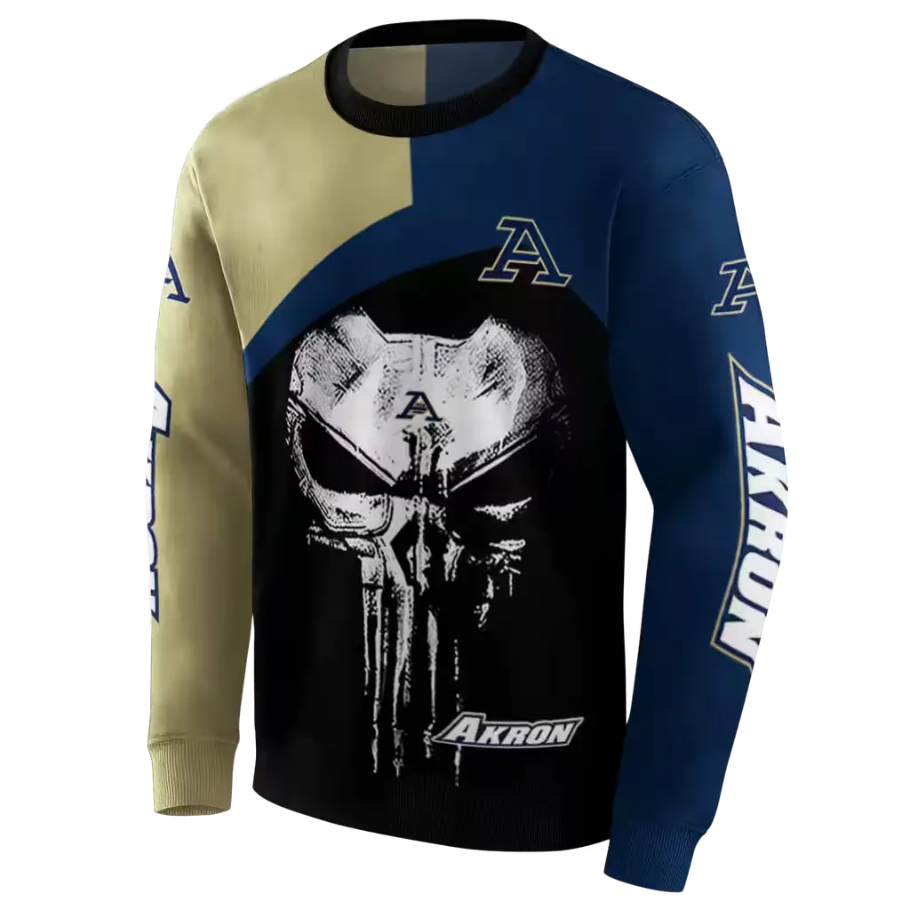 akron zips skull punisher gold black hoodie new arrival akron zips skull punisher gold black hoodie new arrival