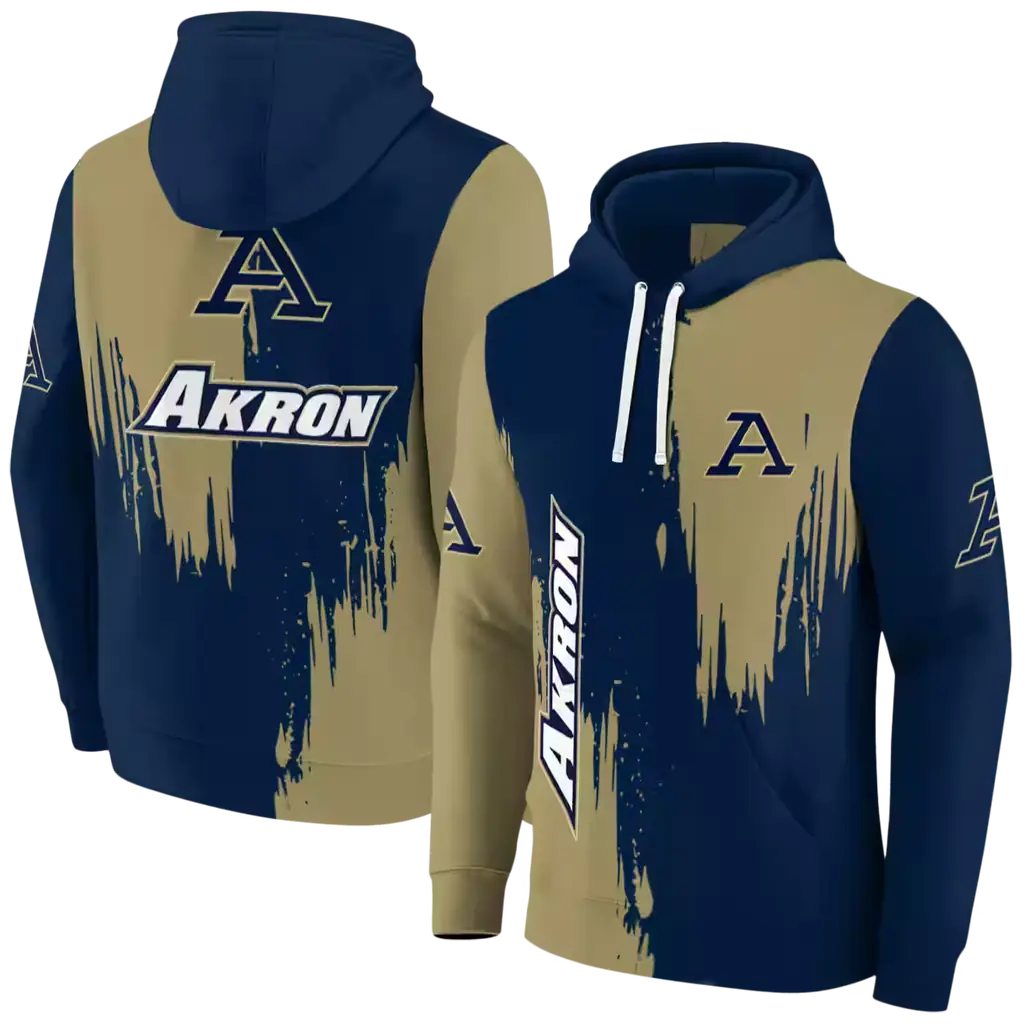 akron zips splatter effect blue hoodie fashion forward akron zips splatter effect blue hoodie fashion forward
