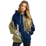 akron zips splatter effect blue hoodie best selling