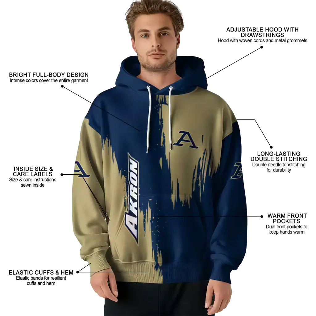 akron zips splatter effect blue hoodie latest model akron zips splatter effect blue hoodie latest model