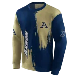 akron zips splatter effect blue hoodie best selling