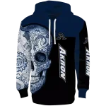 akron zips sugar skull blue black hoodie best selling